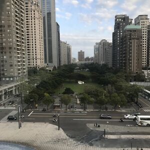 From 2019: view of the park in front of Theater