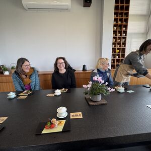 Dessert Served with the tea we brewed