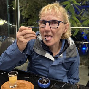 Deborah braves the tapioca