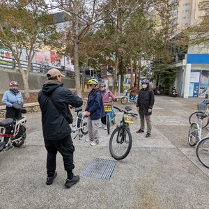 Checking out our bikes